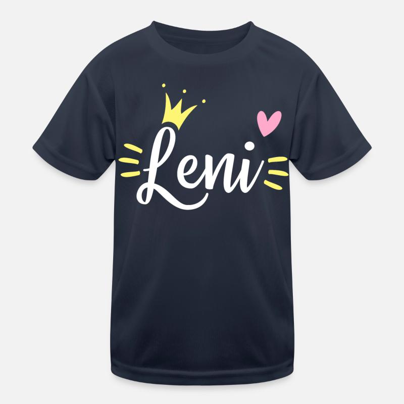 Leni Name Krone Kinder Funktions-T-Shirt