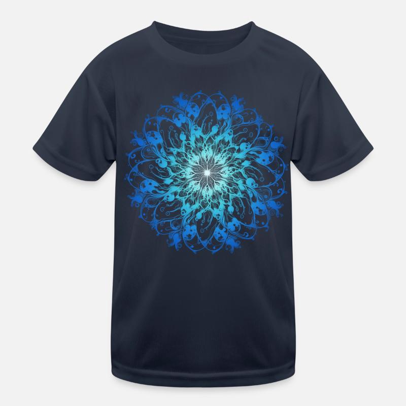 Ocean Mandala Kids Functional T-Shirt