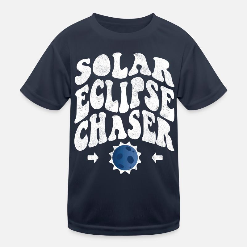 Chasseur d’éclipse solaire blanc T-shirt sport Enfant