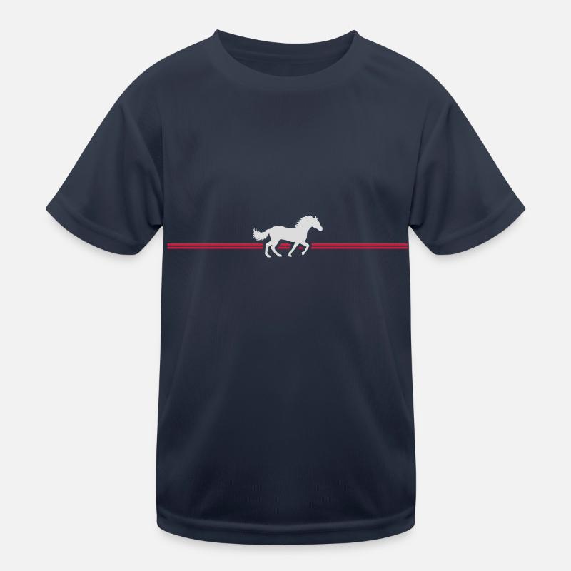 Cheval de course Stripe Line T-shirt sport Enfant