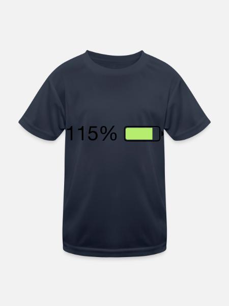 Fullenergy 115% Ladebalken - Kinder Funktions-T-Shirt - Navy - Vorne
