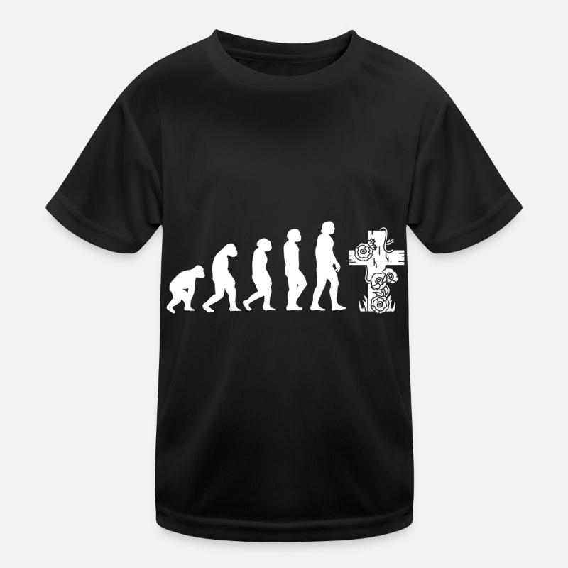 Evolution Bestatter Kinder Funktions-T-Shirt