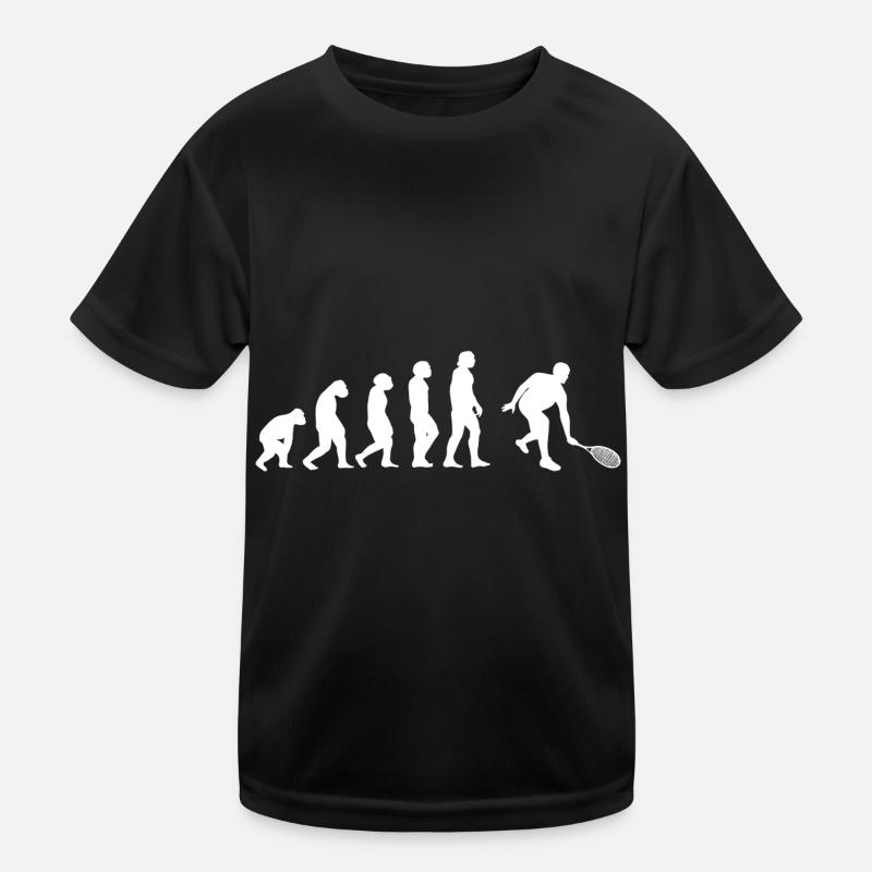 Evolution Tennisspieler Kinder Funktions-T-Shirt
