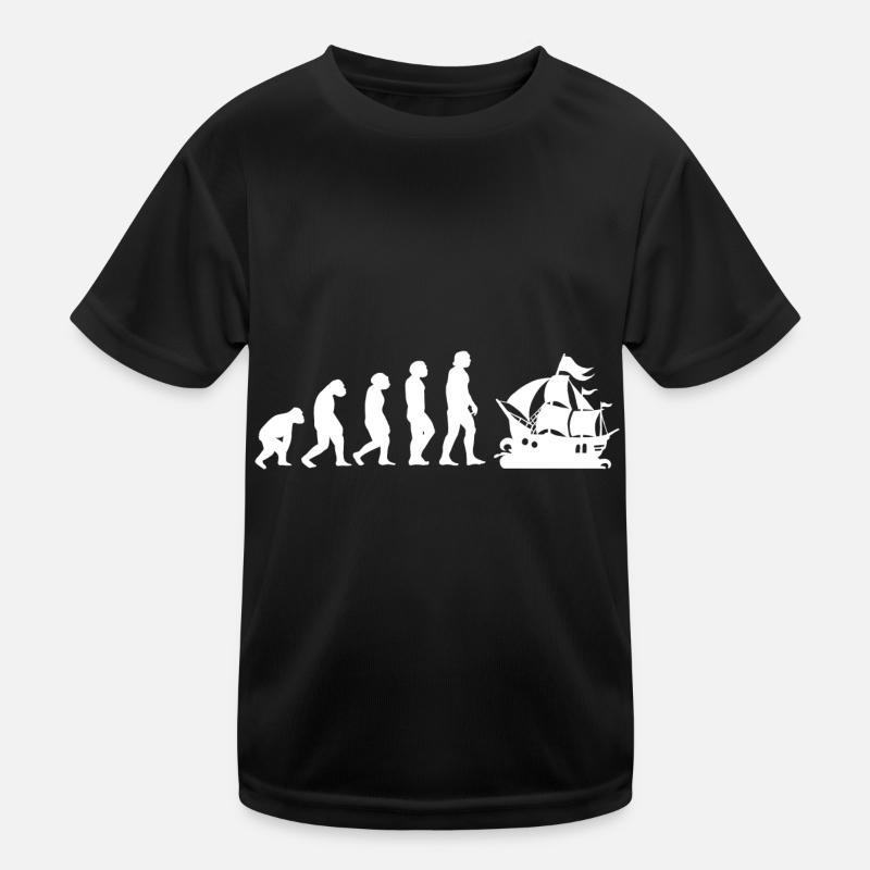 Evolution Pirat Kinder Funktions-T-Shirt