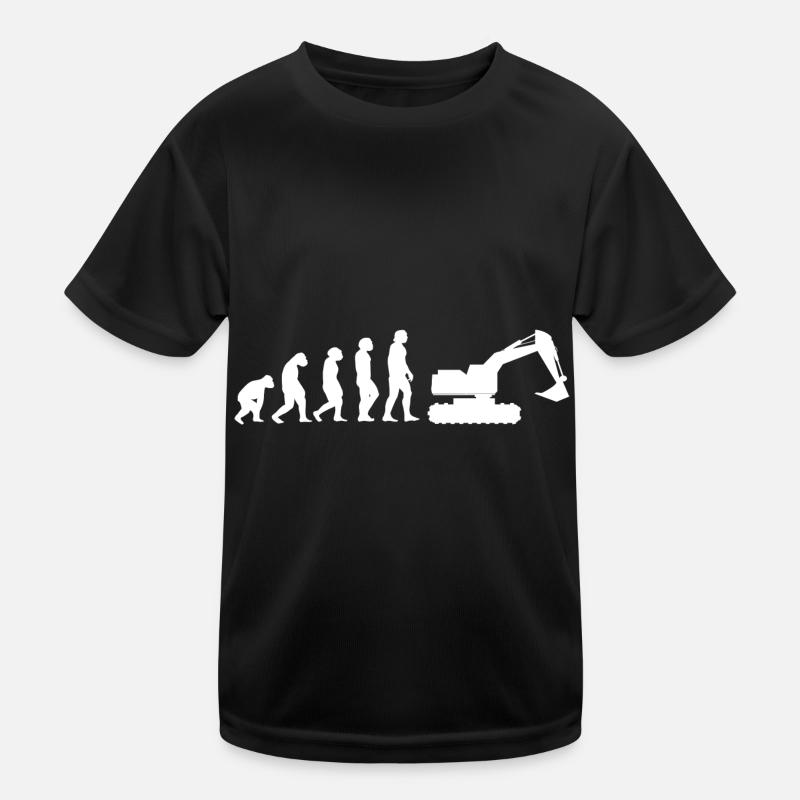 Evolution Tiefbauer Kinder Funktions-T-Shirt