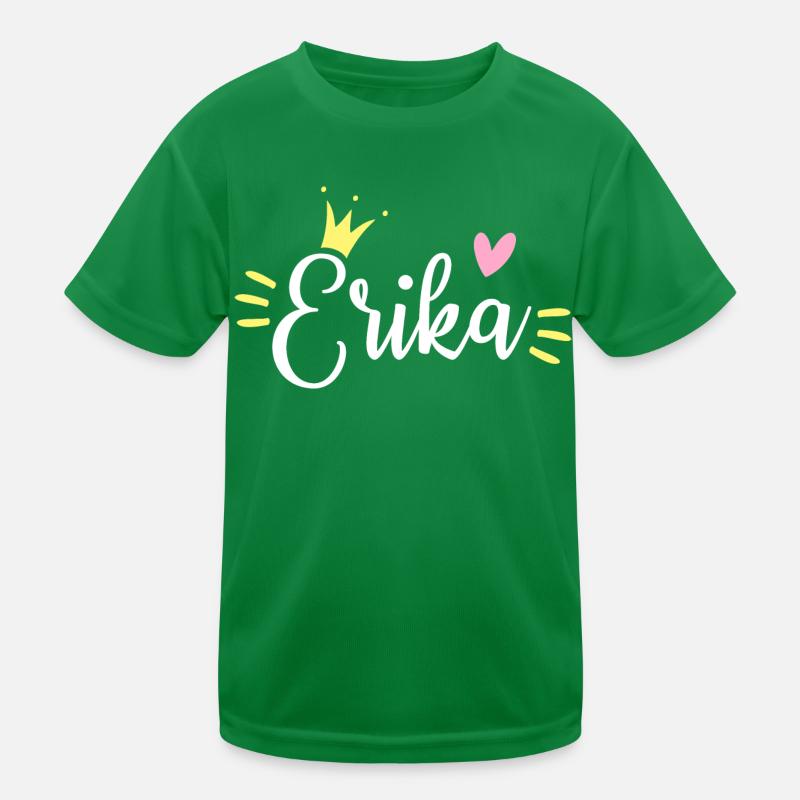 Erika Name Krone Kinder Funktions-T-Shirt