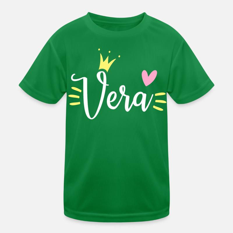 Vera Name Crown Design Image Download Delete More Kids Functional T-Shirt