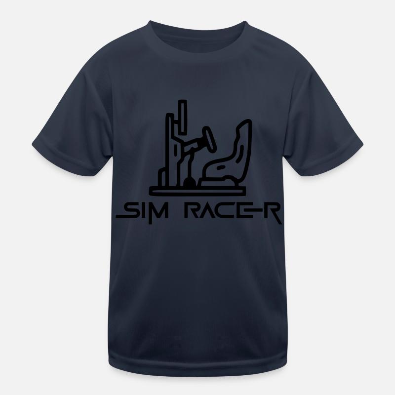 Sim Racer Kinder Funktions-T-Shirt