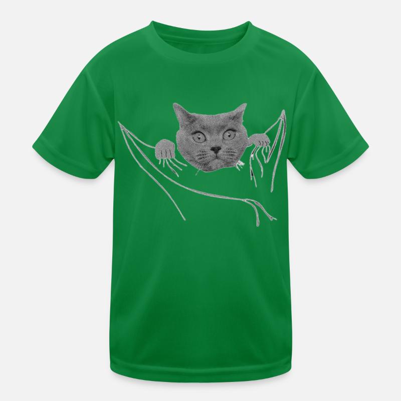 Chat dans votre poche Chat T-shirt sport Enfant