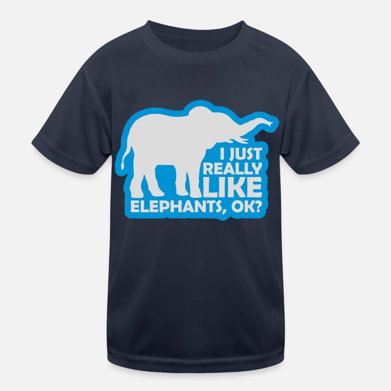Spruch really like elephants Kinder Funktions-T-Shirt