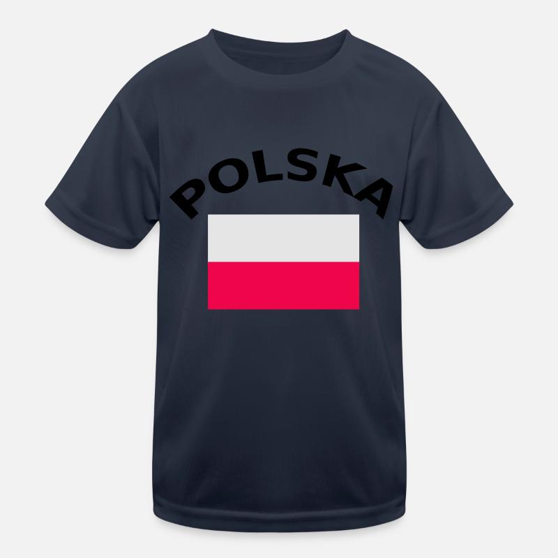 Pologne, Polska, drapeau, drapeau T-shirt sport Enfant