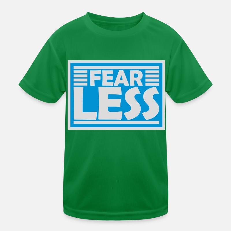fearless Text Zitat Design Kinder Funktions-T-Shirt
