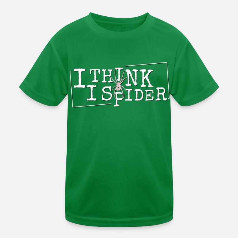 I Think I Spider Dad Joke Denglisch Ich Spinne Kinder Funktions-T-Shirt
