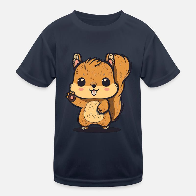 Kawaii Squirrels, Squirrels, Cheek Squirrels Kids Functional T-Shirt
