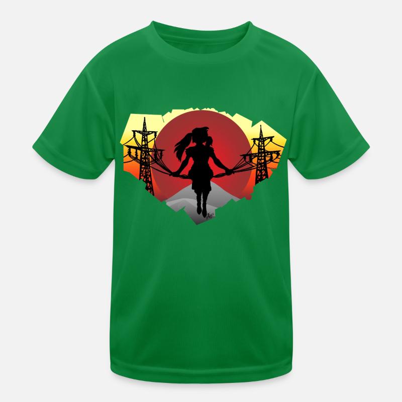 Fille du câble T-shirt sport Enfant