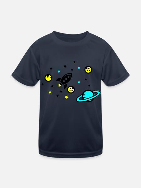 Universe - Kids Functional T-Shirt - navy - Front