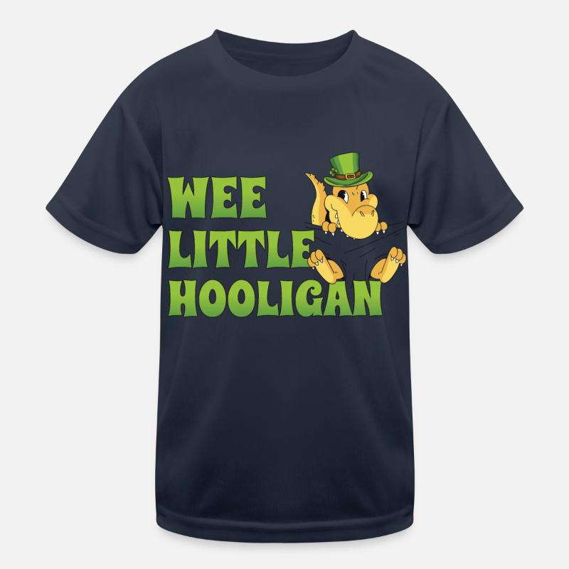 Wee Little Hooligan t-rex Dinosaure St Patrick Day T-shirt sport Enfant