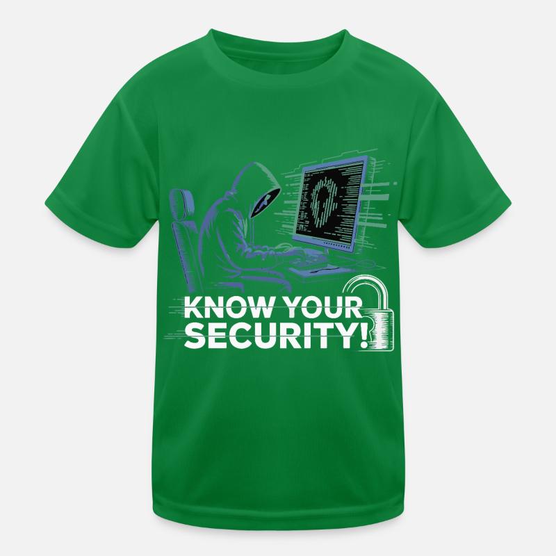 KNOW YOUR SECURITY Kids Functional T-Shirt