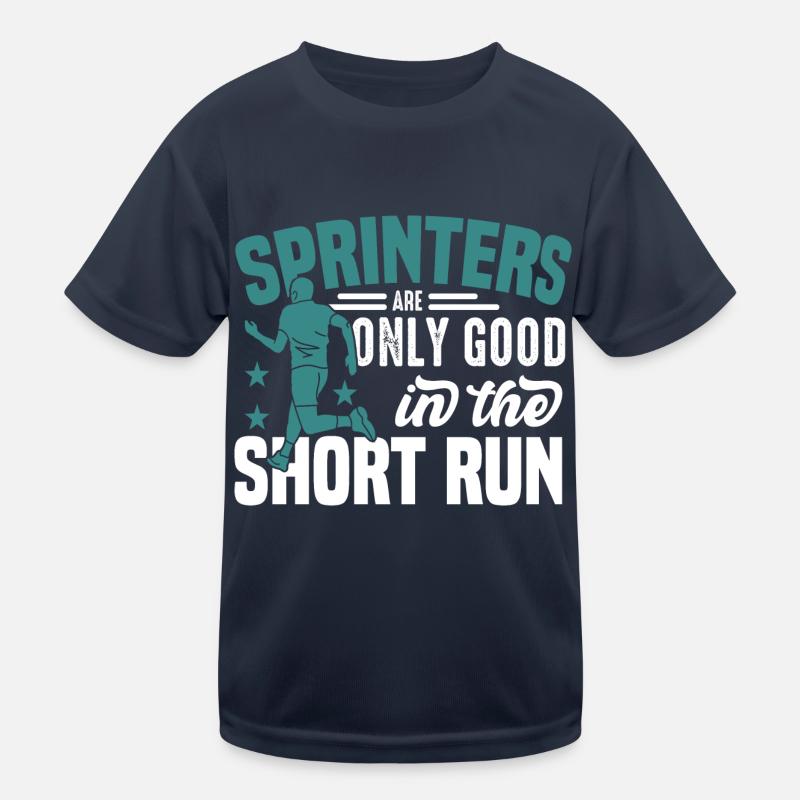 Marathon motif for runners & joggers Kids Functional T-Shirt