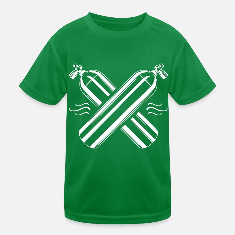 diving oxygen bottle icon apnea Kids Functional T-Shirt