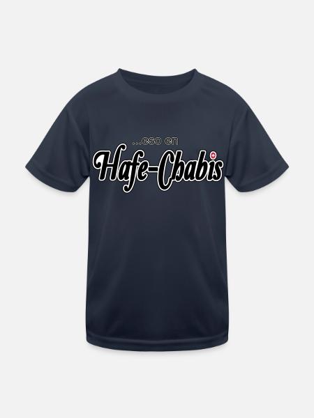 Hafe Chabis, eso en - Kinder Funktions-T-Shirt - Navy - Vorne