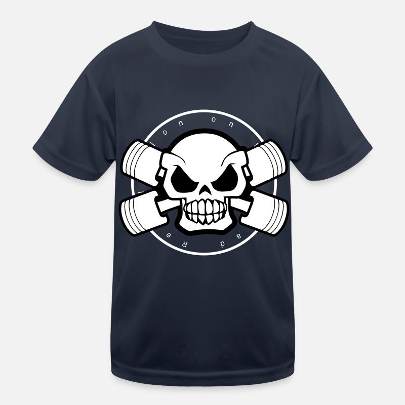 Head Bones Motors Kids Functional T-Shirt