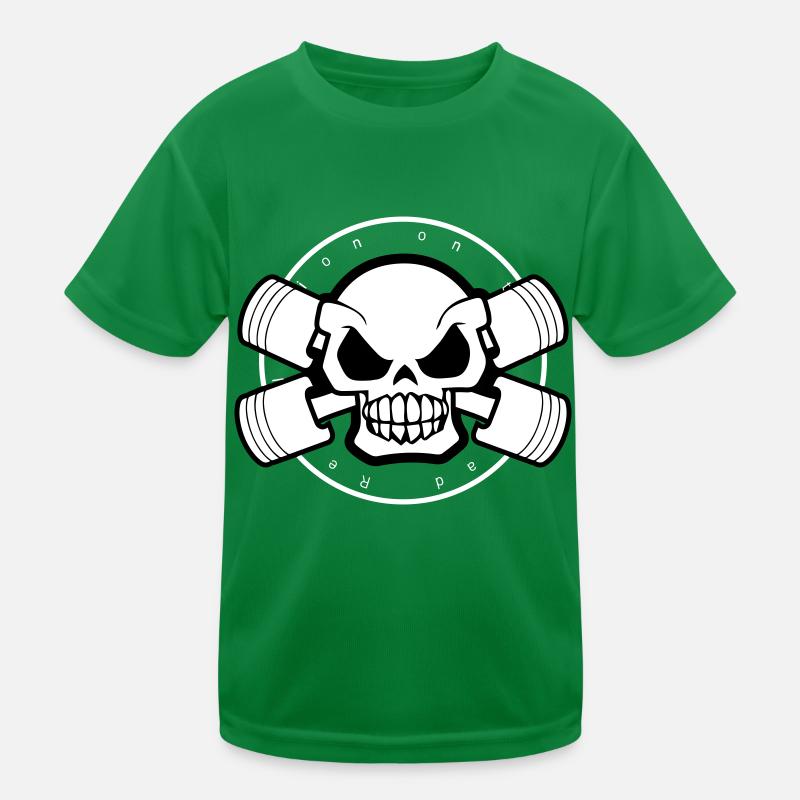 Head Bones Motors Kinder Funktions-T-Shirt