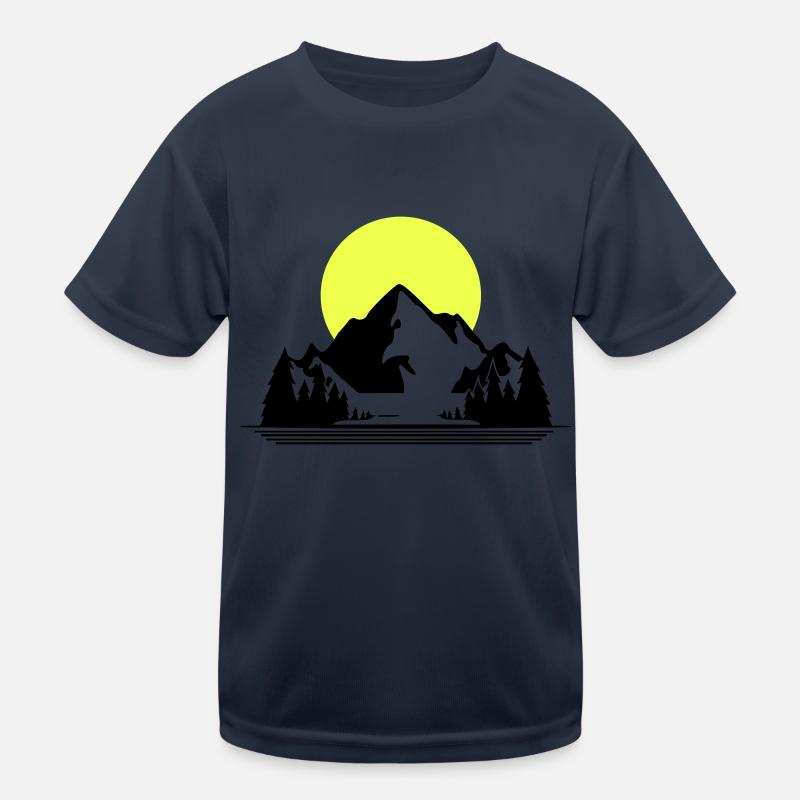 Mountains Kinder Funktions-T-Shirt