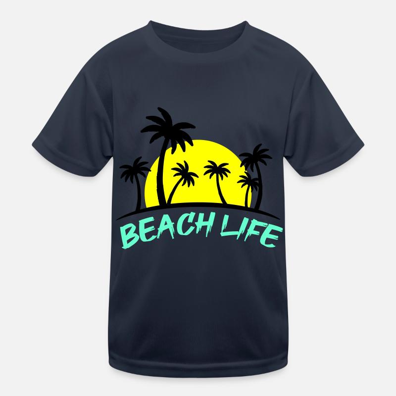 beach life Kinder Funktions-T-Shirt