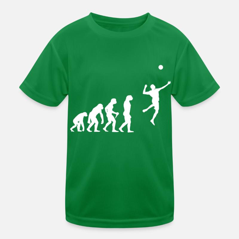 Faustball Spielen Evolution Faustball Entwicklung Kinder Funktions-T-Shirt