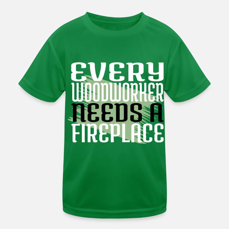 present idea carpenter funny arboriculture Kids Functional T-Shirt