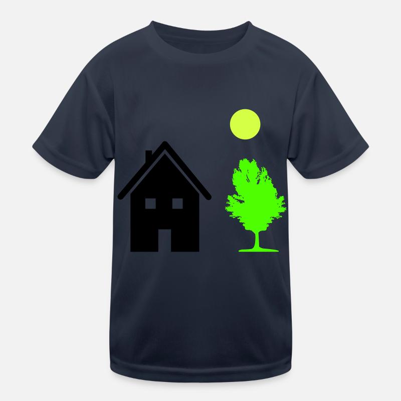 haus baum Kinder Funktions-T-Shirt