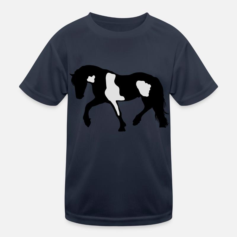 Tinker, Pinto, Barock Pinto, Schecke Silhouette Kinder Funktions-T-Shirt