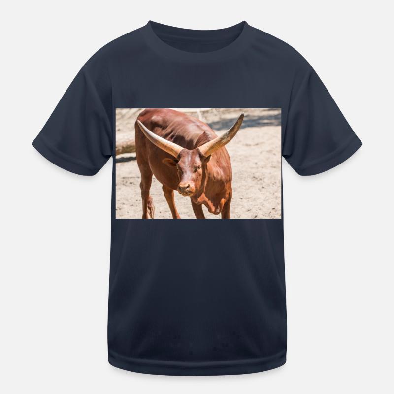 Ankole-Watusi oder Ankole Longhorn Watussirind Kinder Funktions-T-Shirt