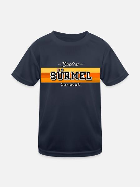 Just a "Sürmel" for ever - Kinder Funktions-T-Shirt - Navy