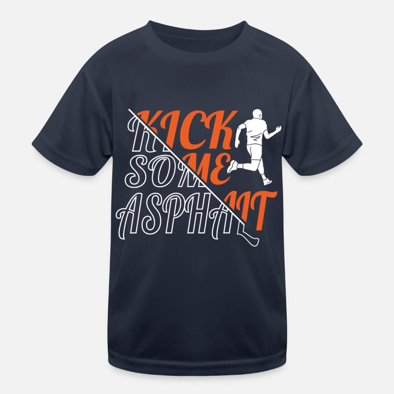 Marathon motif for runners & joggers Kids Functional T-Shirt