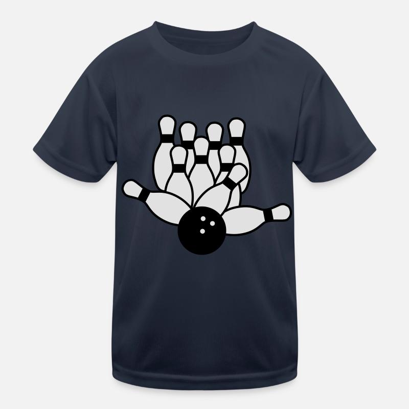 bowling Kinder Funktions-T-Shirt