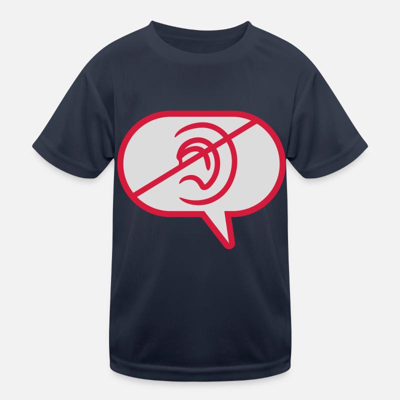 N’entendez pas la bulle de symbole T-shirt sport Enfant