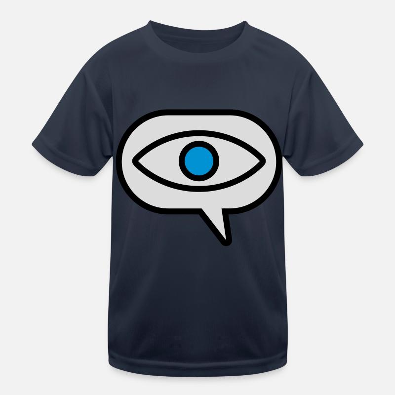 Eye Seeing Comic Speech Bubble Kids Functional T-Shirt
