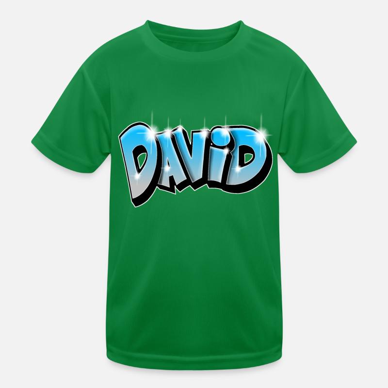 David Kinder Funktions-T-Shirt