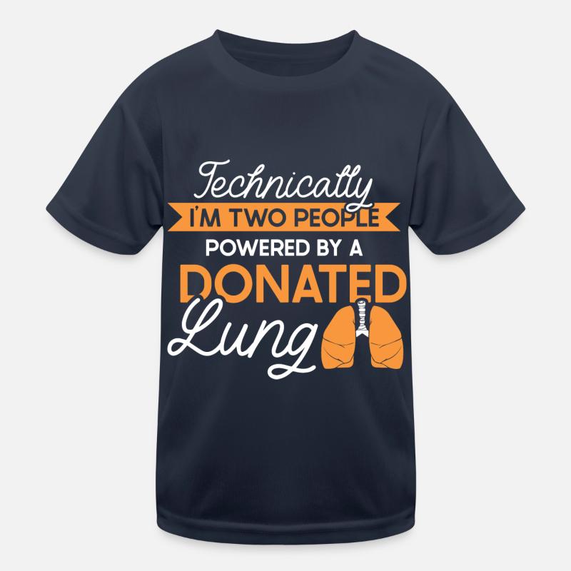 powered by a donated Lung Kinder Funktions-T-Shirt