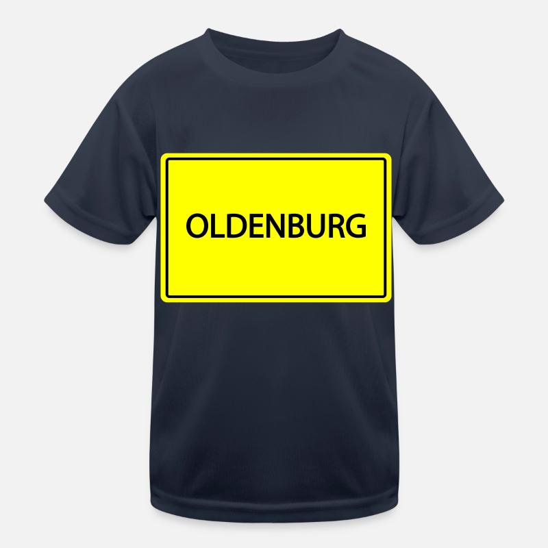 Town sign Oldenburg Kids Functional T-Shirt