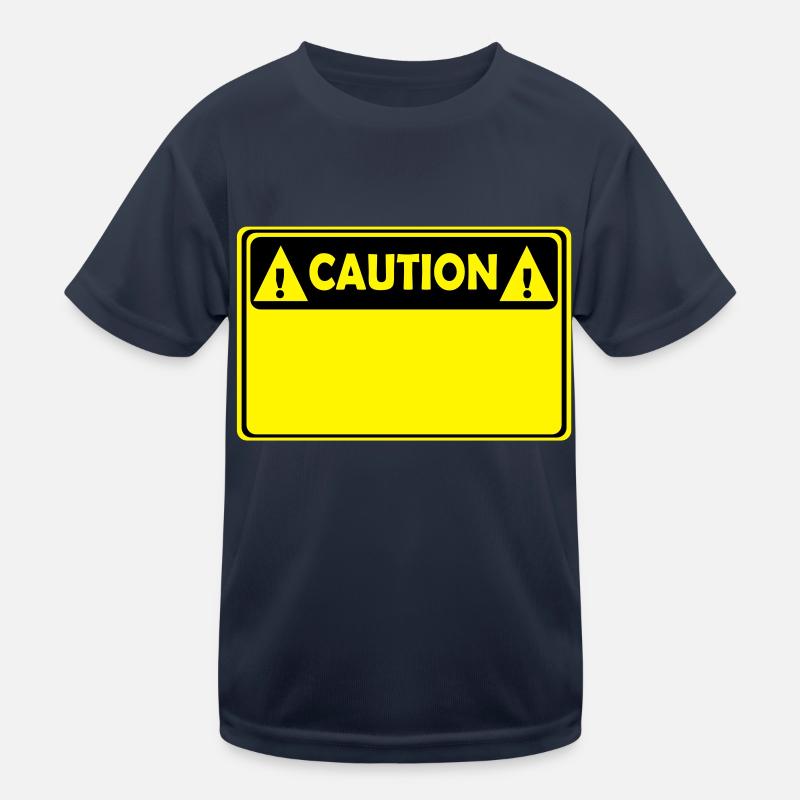 CAUTION Kinder Funktions-T-Shirt