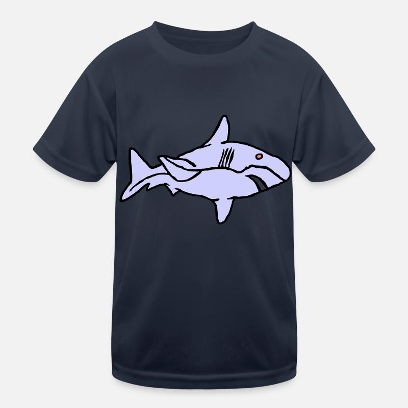 Poisson Requin Prédateur Eau Graffiti Océan T-shirt sport Enfant