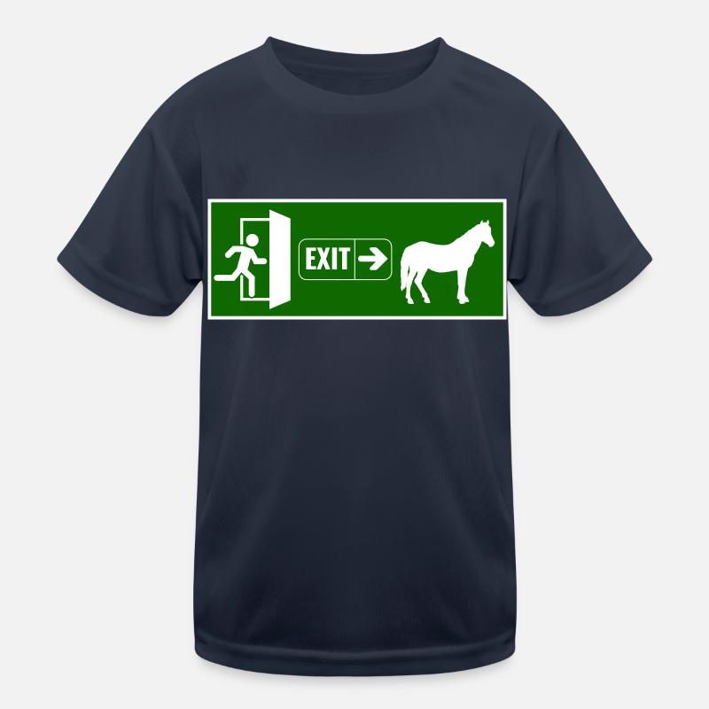 Exit raus zum pferd Kinder Funktions-T-Shirt