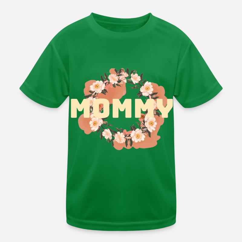 Mutterliebe im Blütenmeer Kinder Funktions-T-Shirt