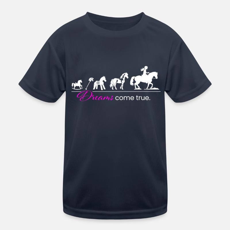 Pferde Traum Evolution Kinder Funktions-T-Shirt