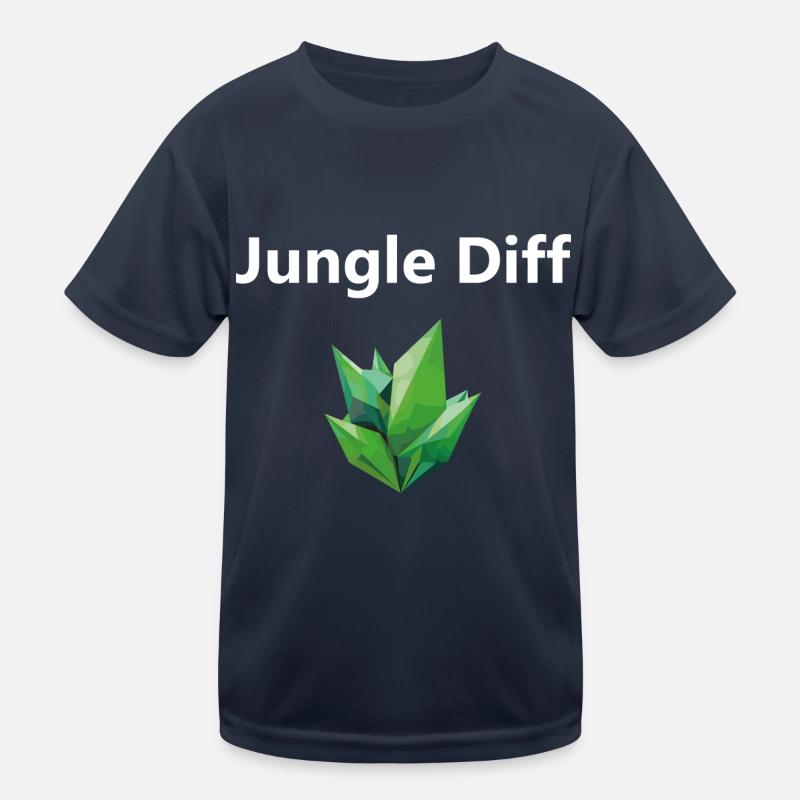 league legend Jungle Diff Weiß - Kinder Funktions-T-Shirt - Navy