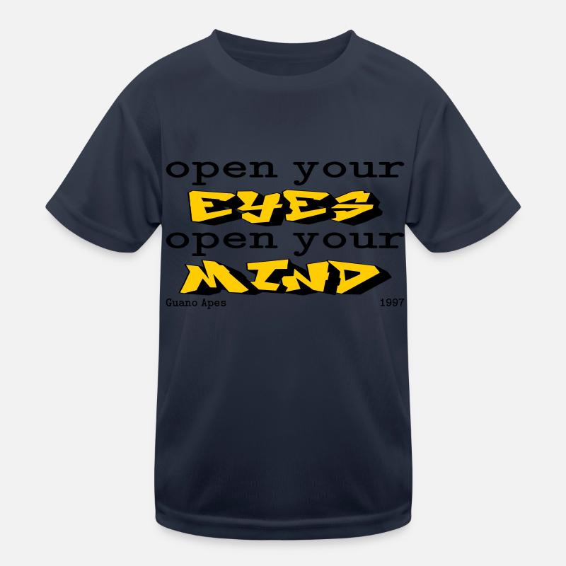 Open you eyes Open your mind Kids Functional T-Shirt