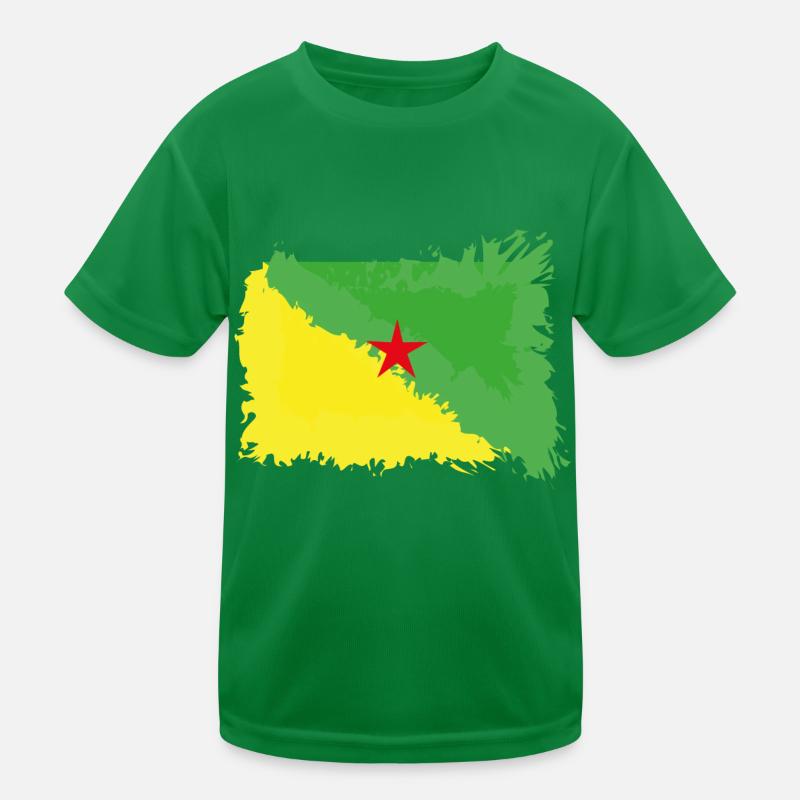 Drapeau Guyane T-shirt sport Enfant